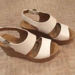 Aldo White Platform Sandals